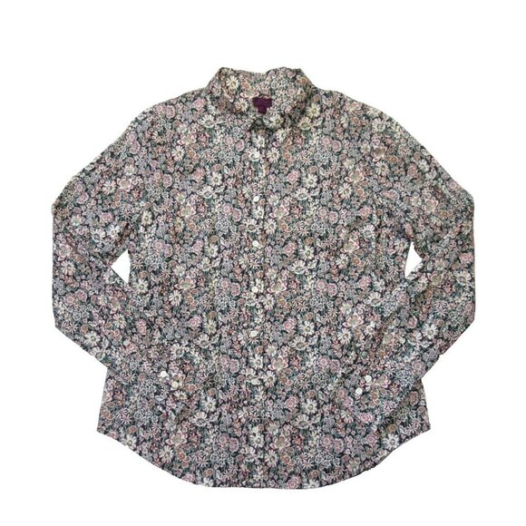 NWT Slim Perfect Shirt in White Garden Liberty® Floral